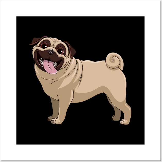 Pugs - Gift For Pugs Owner  Lover Wall Art by HarrietsDogGifts